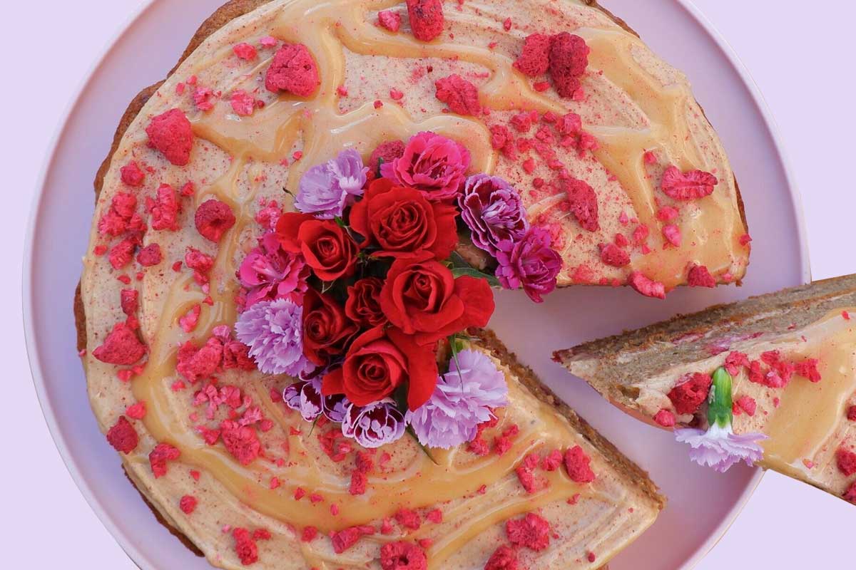 Triple Berry & Rose Cake