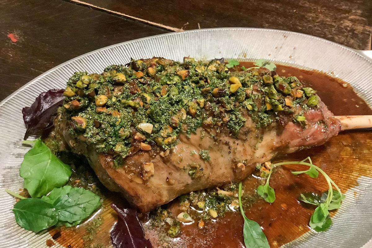 Lamb with Honey and Pistachios
